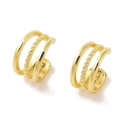 Латунные серьги-каффы для женщин