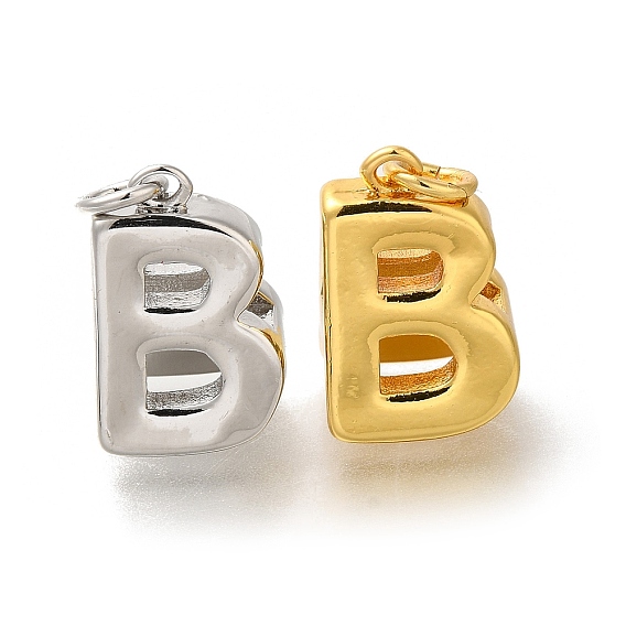 Латунные подвески, без кадмия, без никеля и без свинца, с целью перехода в кольце, буква b чары