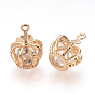Alloy Cubic Zirconia Charms, Crown