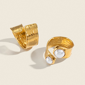 304 Stainless Steel Cuff Open Rings for Women