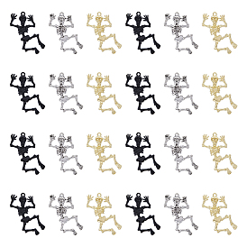 12шт 3 цвета хэллоуин сплав подвески, скелет