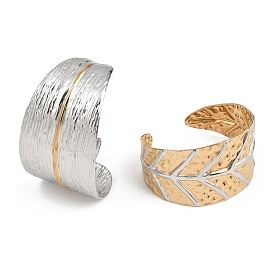 304 женские браслеты-манжеты из нержавеющей стали, лист