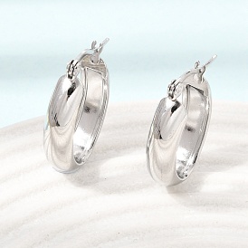 201 Stainless Steel Hoop Earrings for Women