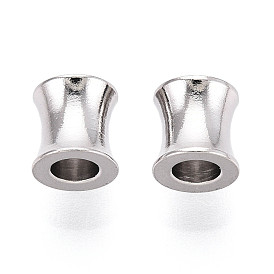 304 из нержавеющей стали бусы, баррель, без кадмия, без никеля и без свинца