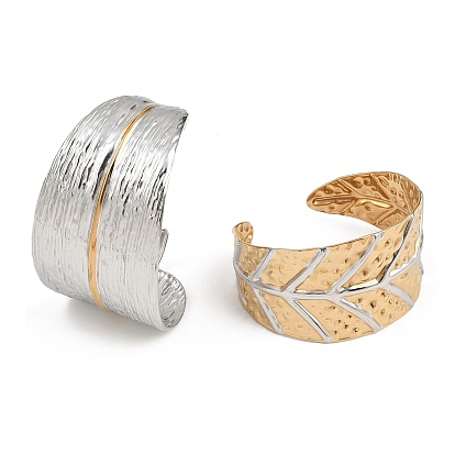 304 женские браслеты-манжеты из нержавеющей стали, лист