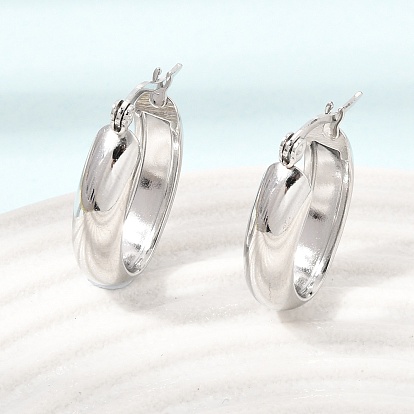 201 Stainless Steel Hoop Earrings for Women