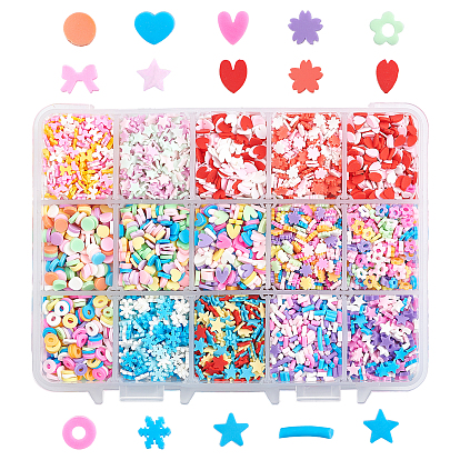 Handmade Polymer Clay Nail Art Decoration, Fashion Nail Care, Mixed Shapes