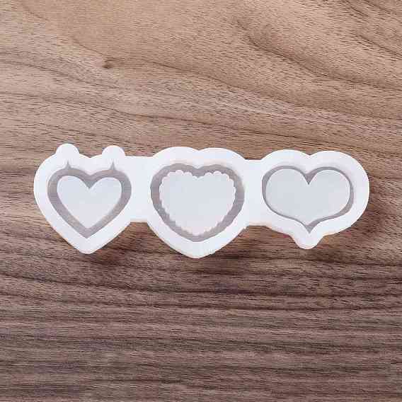 Shaker Molds, DIY Heart Quicksand Silicone Molds, Resin Casting Molds, for UV Resin, Epoxy Resin Craft Making