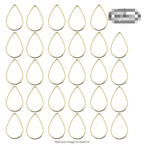 Brass Linking Rings, Teardrop