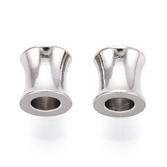 304 из нержавеющей стали бусы, баррель, без кадмия, без никеля и без свинца