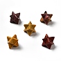 Natural Mookaite Beads, No Hole/Undrilled, Merkaba Star