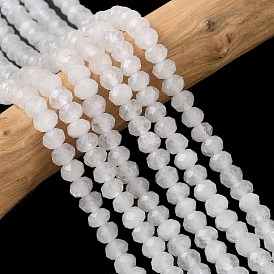 Натуральный кварц нитей кристалл бисера, горного хрусталя, рондель, граненые