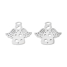 Pendentifs en acier inoxydable, ange