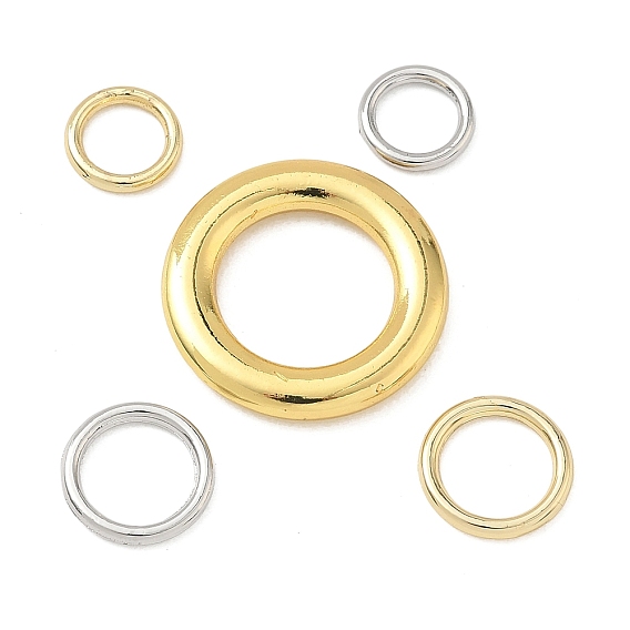 Латунные соединительные колечки, круглые кольца, долговечный, без кадмия и без свинца, стойки покрытие
