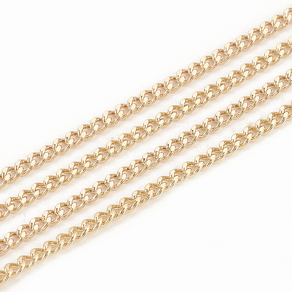 Пайки, без кадмия, без никеля и без свинца, граненые латунные бордюрные цепи, цепи с алмазной огранкой, с катушкой