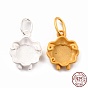 925 Sterling Silver Pendant Chabochon Settings, Sheep