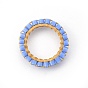MIYUKI & TOHO Handmade Japanese Seed Beads, with 304 Stainless Steel Link Rings, Loom Pattern, Ring