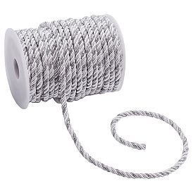 21.25м 3-слойные полиэфирные витые шнуры, миланский шнур, с катушкой