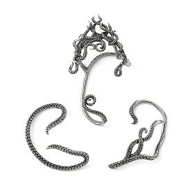 316 Surgical Stainless Steel Cuff Earrings, Octopus