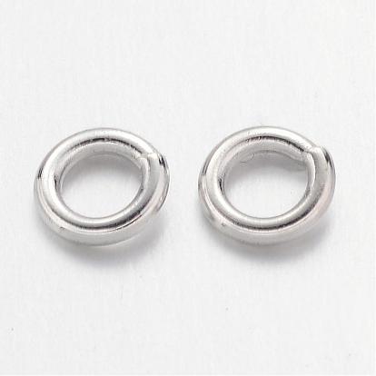 Brass Jump Rings, Cadmium Free & Lead Free, Open Jump Rings, 4x0.8mm, about 11000pcs/500g