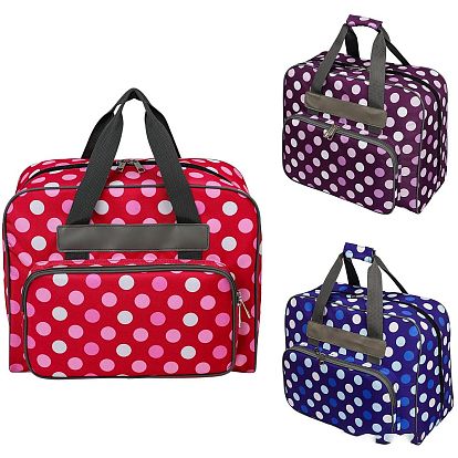 Оксфордская вязаная сумка на молнии с узором в горошек, органайзер для хранения пряжи, сумка для крючков и спиц