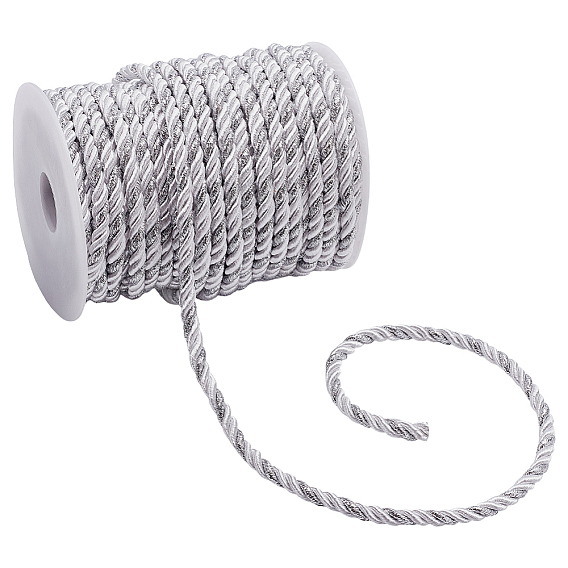 21.25м 3-слойные полиэфирные витые шнуры, миланский шнур, с катушкой