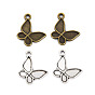 Сплавочные сеттинги для кулона, тибетский стиль, без кадмия и без свинца, бабочка