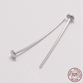 925 Sterling Silver Flat Head Pins