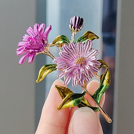 Daisy Enamel Pins, Alloy Brooch for Backpack Clothes