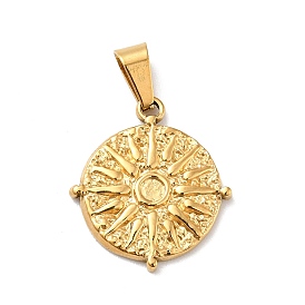 Вакуумное покрытие pvd 304 подвески из нержавеющей стали, долговечный, с 201 защелкой из нержавеющей стали на поручнях, плоские круглые с солнцем