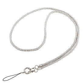 Универсальный ремешок для мобильного телефона из цинкового сплава и смолы, ремешок через плечо, подвески для телефона, с пластиковым вкладышем для телефона из пвх для чехла с полным покрытием для телефонов