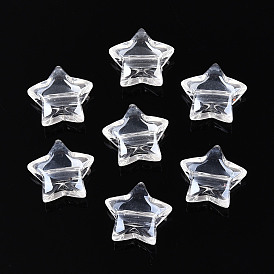 Прозрачные акриловые бусины, звезда
