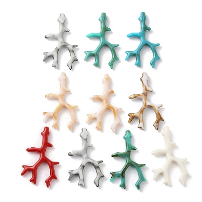 Непрозрачной акриловые большие подвески, коралл