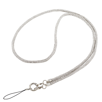 Универсальный ремешок для мобильного телефона из цинкового сплава и смолы, ремешок через плечо, подвески для телефона, с пластиковым вкладышем для телефона из пвх для чехла с полным покрытием для телефонов