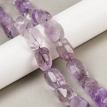 Природный аметист нитей бисера, граненые, самородки