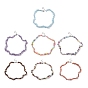 Gemstone Chips Beaded Necklaces, with 304 Stainless Steel Chain Extender