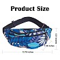 Sports Waist Pack for Women, Adjustable Strap Fanny Pack, Leaves Print Crossbody, Bum Bag for Traveling Casual Running Hiking Cycling