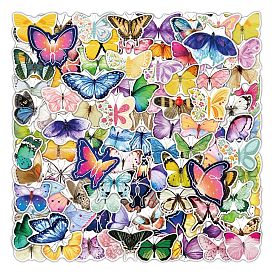 PVC Self-Adhesive Cartoon Stickers, Waterproof Butterfly Decals for Party Decorative Presents, Kid's Art Craft