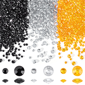 4200 шт. 6 стили остроконечные акриловые стразы кабошоны, граненые, алмазная форма