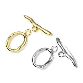 Brass Toggle Clasps, Oval