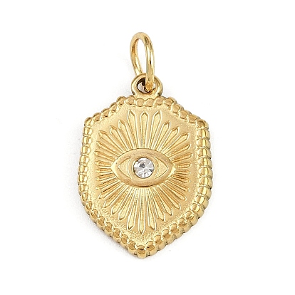 304 из нержавеющей стали горный хрусталь подвески, щит с чарами от сглаза, с целью перехода в кольце