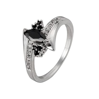 Real Platinum Plated Brass Cubic Zirconia Rings