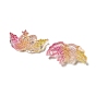Luminous Transparent Resin Decoden Cabochons, Glow in the Dark Swan with Glitter Powder
