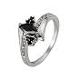 Real Platinum Plated Brass Cubic Zirconia Rings
