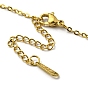 304 Stainless Steel Pendant Necklaces, Mermaid Shape