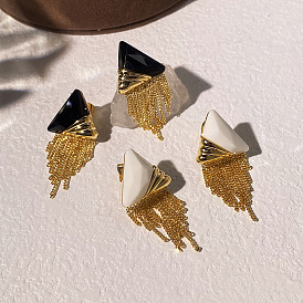 Tassel earrings for women, niche design, personalized retro earrings, vintage palace style earrings