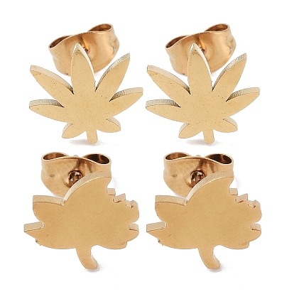 Вакуумное покрытие pvd 304 серьги-гвоздики из нержавеющей стали для женщин, лист