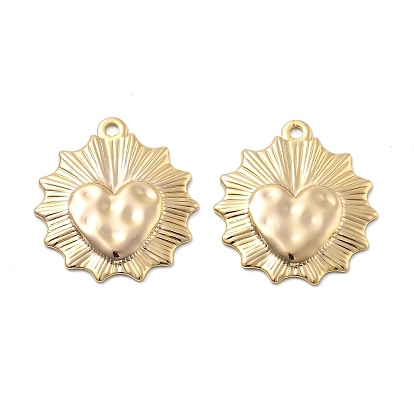 Латунные подвески, солнце с сердцем, долговечный