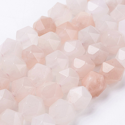 Naturelles rose aventurine perles brins, facette, ronde