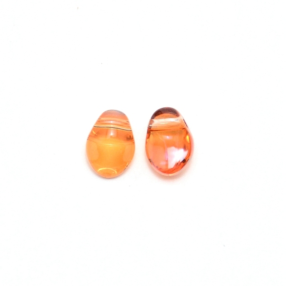 Handmade Lampwork Charms, Flower Petal Charms